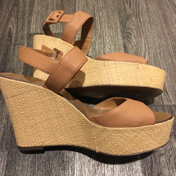 J. Crew Shoes - J.Crew Nude Strappy Wedge